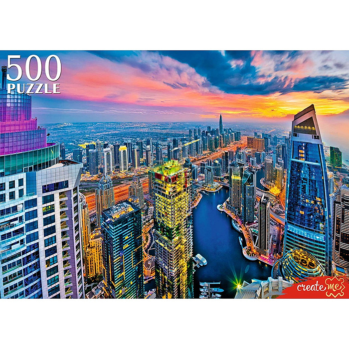 Пазлы 500 "Небоскребы Дубая"