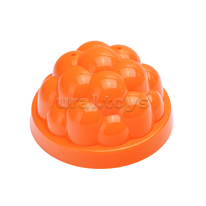 Набор №228: ведро малое с наклейкой, ситечко-цветок, совок №2, грабельки №2, 2 формочки, лейка малая