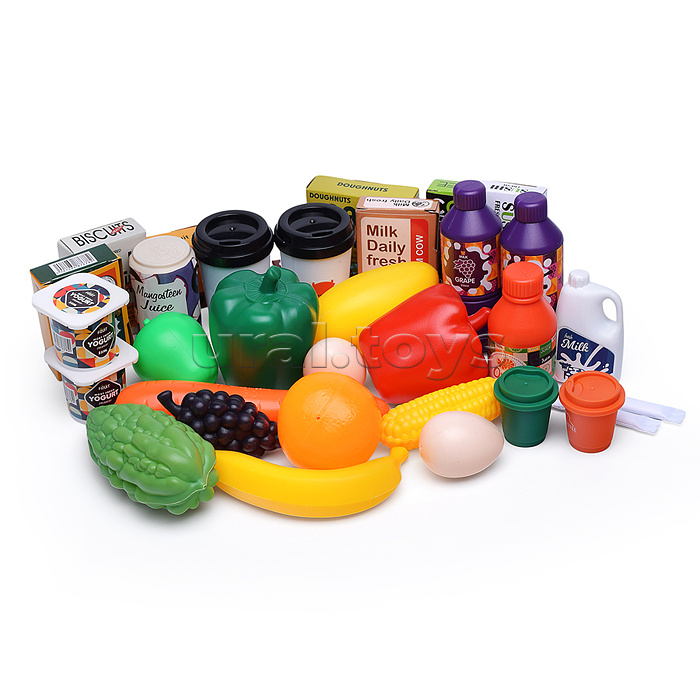 Игровой набор супермаркет "Продукты" (60 предмета) в коробке