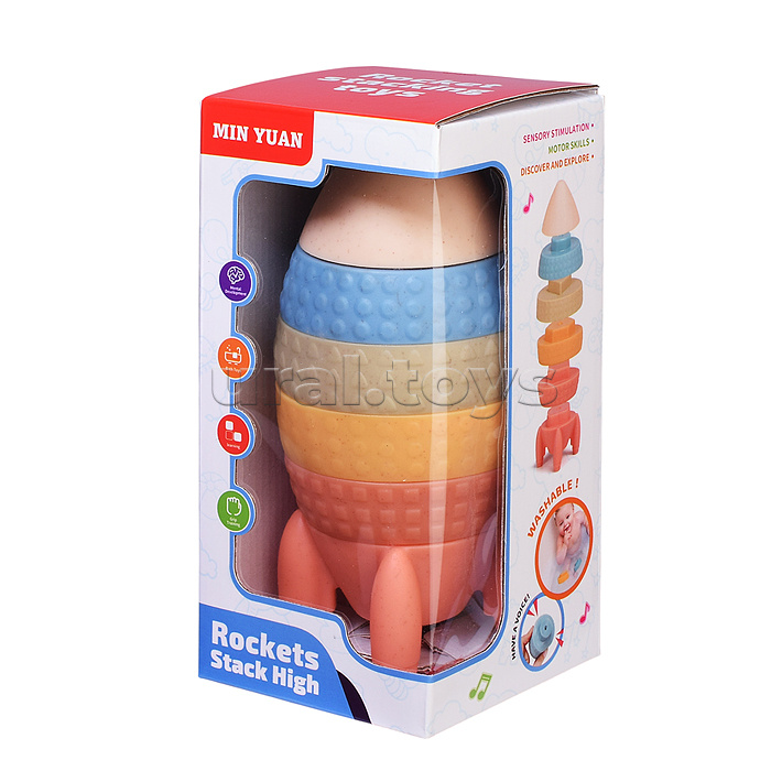 Пирамидка "Ракета" в коробке