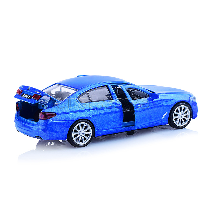Машина металл BMW 5-ER Sedan M-Sport, 12 см, (откр. двери, багаж, син,) в коробке Машина металл BMW 5-ER Sedan M-Sport, 12 см, (откр. двери, багаж, син,) в коробке