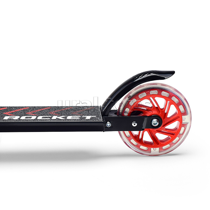 Самокат-снегокат, складной, в коробке (красный)