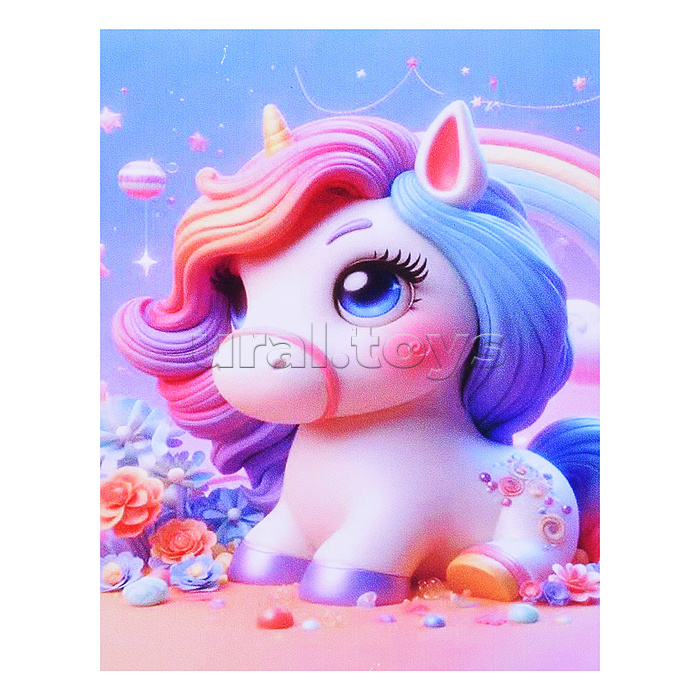 Мозаика алмазная "Единорожка" 20*30см