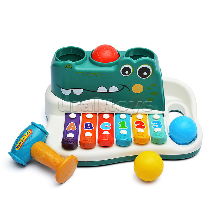 Металлофон "Крокодил" в коробке