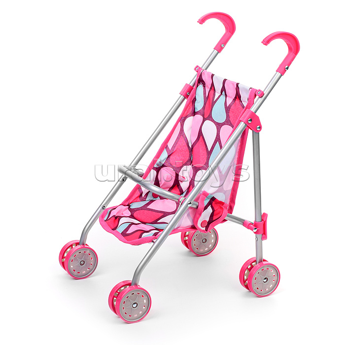 Набор аксессуаров для кукол (стульчик для кормления, коляска, шезлонг, люлька для переноски), цвет розовая капля