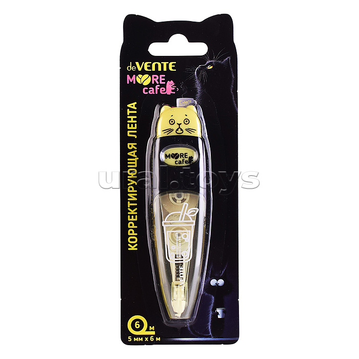 Корректирующая лента "MooreCafe" 5 мм x 6 м, пластиковый корпус с нажимным механизмом