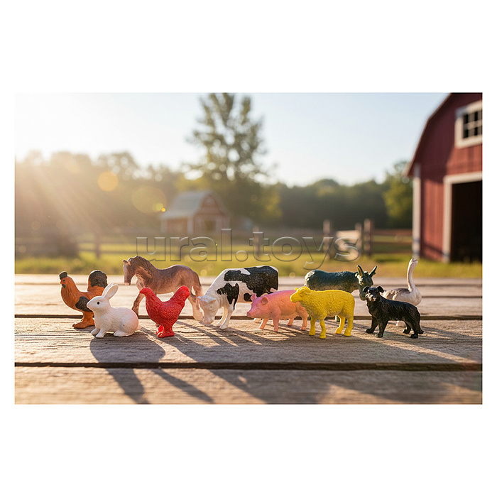 Набор животных "Happy Farm-2" в пакете