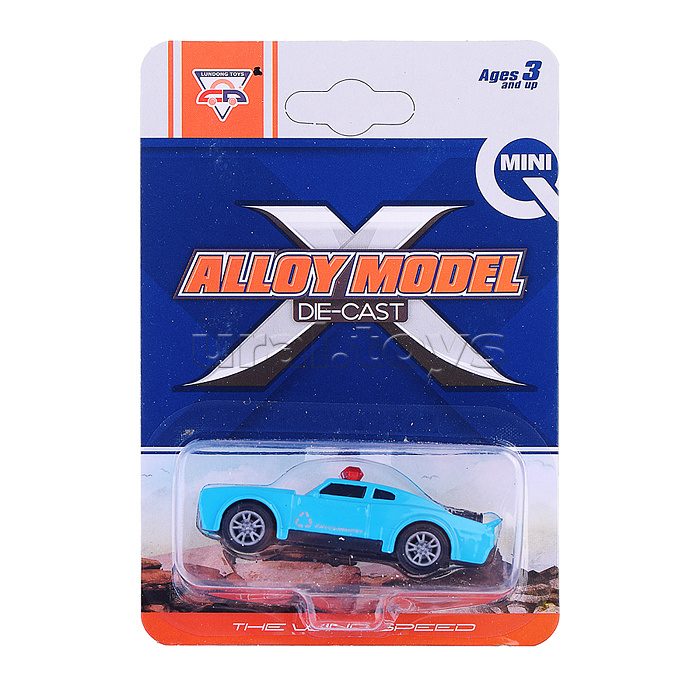 Машина "Полицейский вираж" металл. на листе