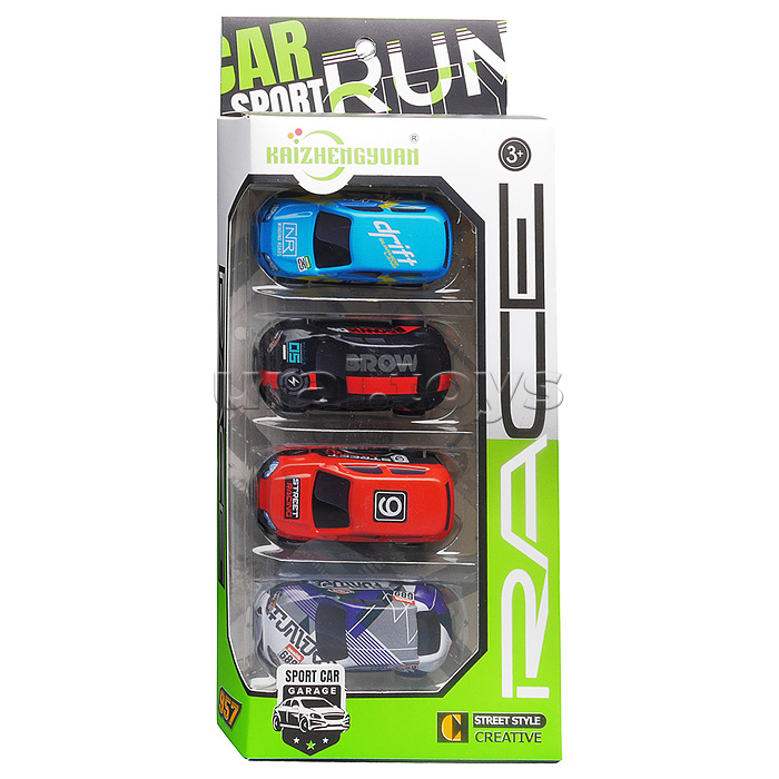 Набор машин "Бумеранг сити" металл, в коробке