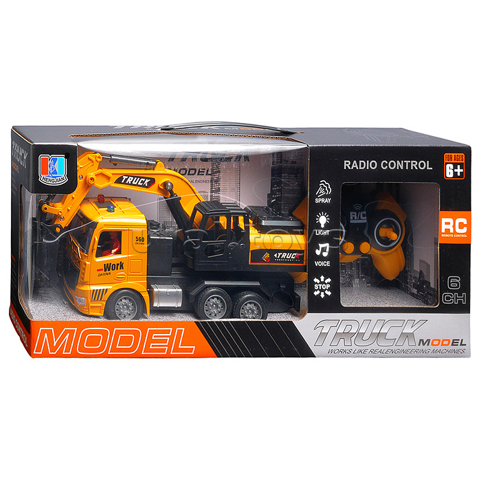 Машина "Бортовой автомобиль" 1:20,  р/у, 27 MHz, (USB) в коробке