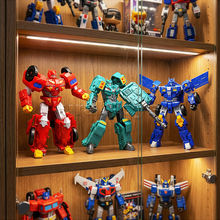 Робот трансформирующийся в пожарную службу, в коробке