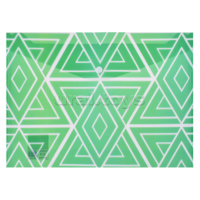 Папка канцелярская Pattern, 26х36 см, пластиковая, плотность 160 мкм, 2 дизайна в ассортименте