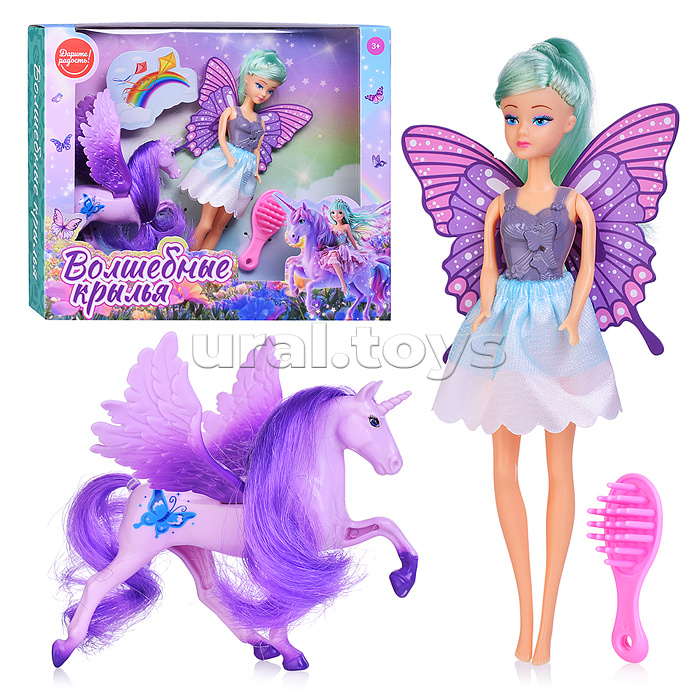 Кукла с лошадкой "Волшебные крылья" в коробке