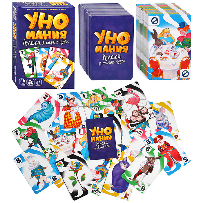Игра карточная "Уномания. Алиса в стране чудес" Игра карточная "Уномания. Алиса в стране чудес"