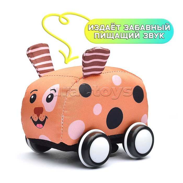 Машинка мягкая "Собачка" Машинка мягкая "Собачка"
