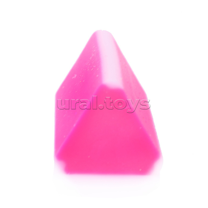 Ластик треугольный термопластичная резина цвета ассорти