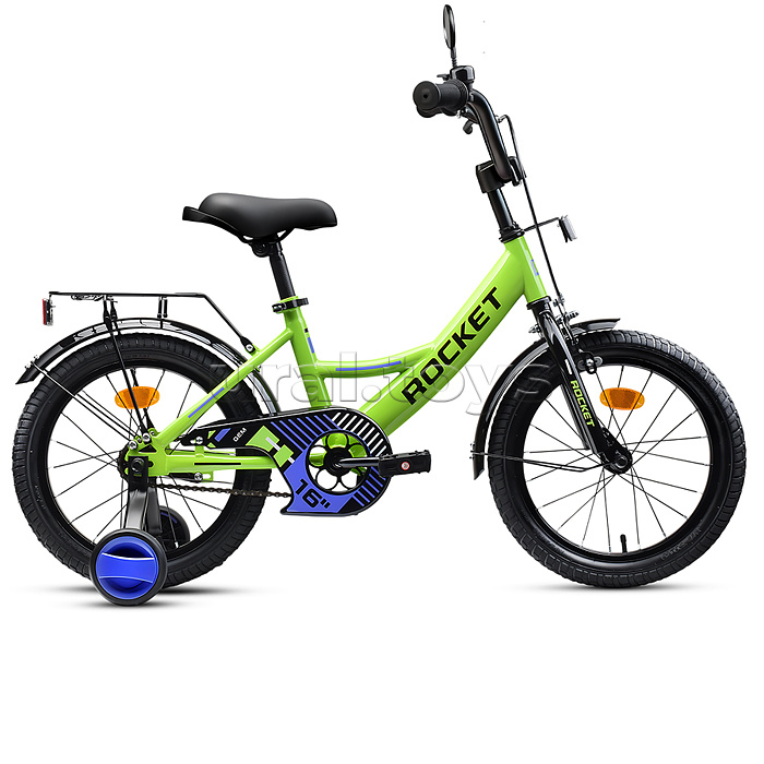 Велосипед 16" Rocket Gem, цвет зеленый