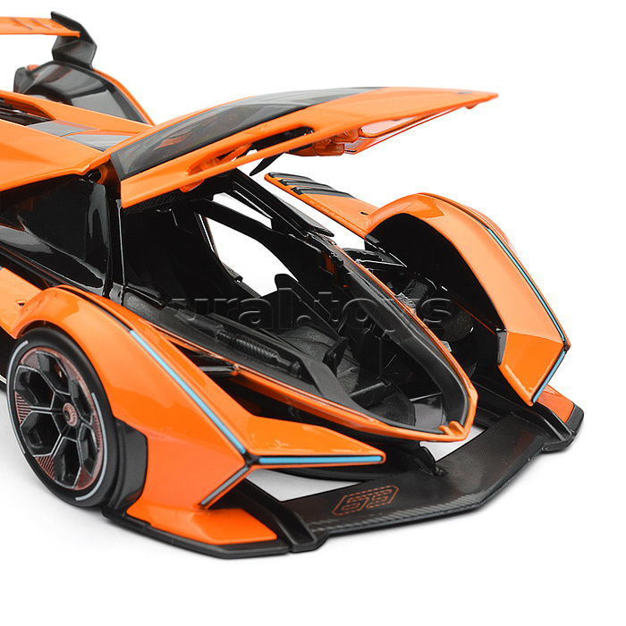 Машинка die-cast Lamborghini V12 Vision Gran Turismo, 1:18, оранжевая,