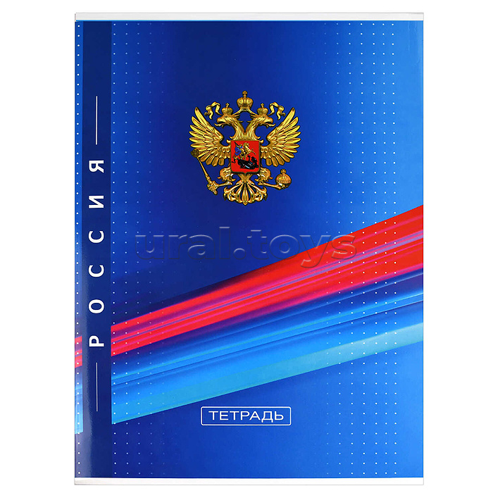 Тетрадь-перевертыш, 80 л. клетка "Герб" 210 х 297 мм, А4 мягкий переплёт