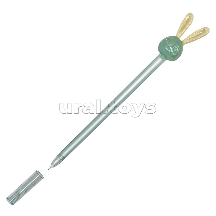 Ручка шариковая "Коллекция зайка", 0,7 мм, синий, стеклянная серия