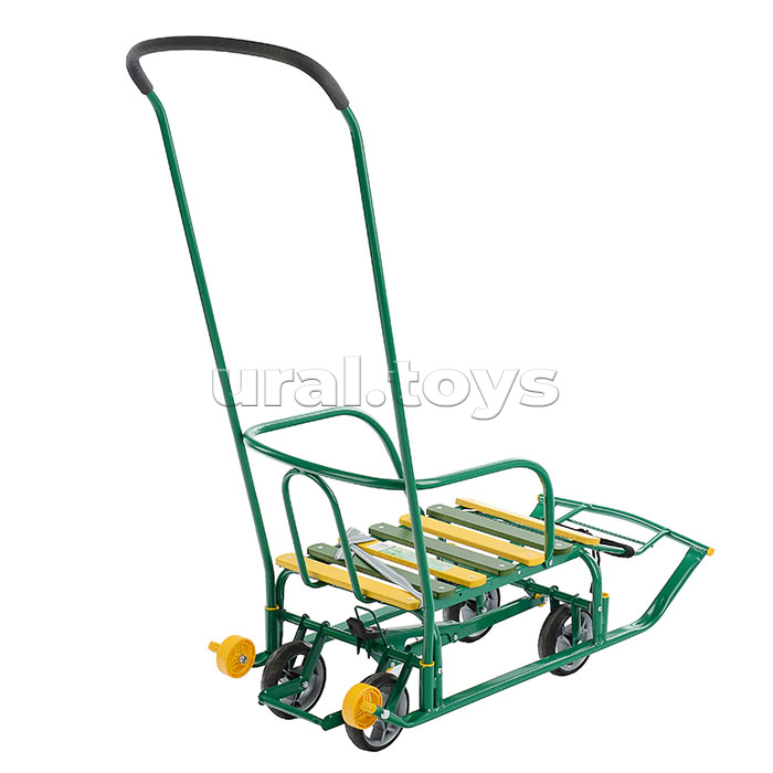 Игрушка. Санки детские "Тимка 5 универсал+" (зеленый) Игрушка. Санки детские "Тимка 5 универсал+" (зеленый)