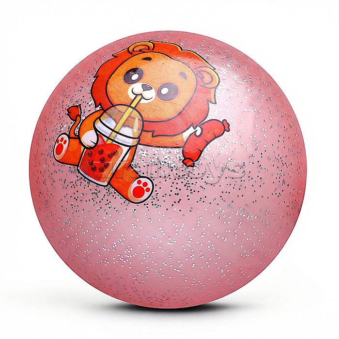 Мяч надувной детский PVC "Спортивный зверёк" 22см