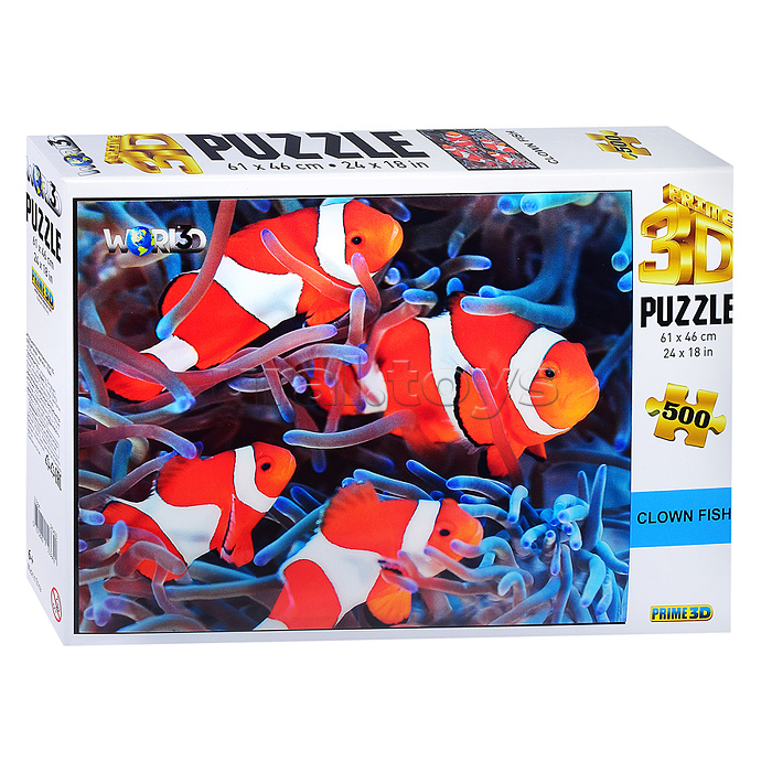 Пазл 3D "Рыбы-клоуны" 500 детал., 6+