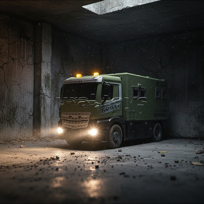 Машина "Военная машина" р/у, 27 MHz (свет, звук) в коробке