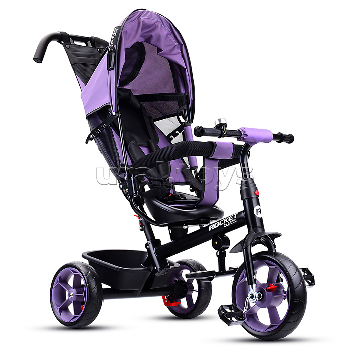 Велосипед трехколесный Rocket 136-LI, колеса EVA 10"/8", цвет сиреневый