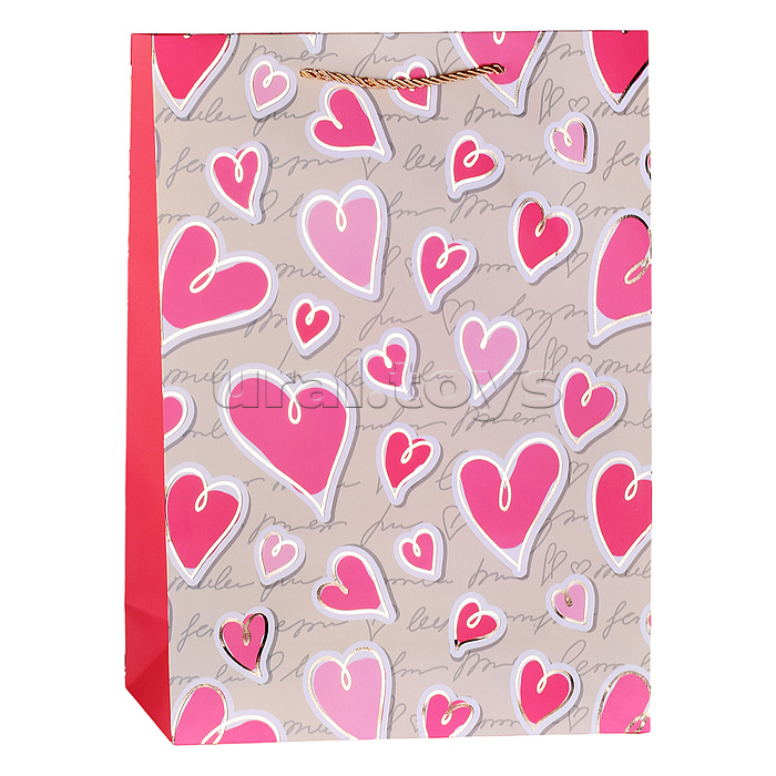 Пакет подарочный "Дорогому человеку" 30*41.5*12см