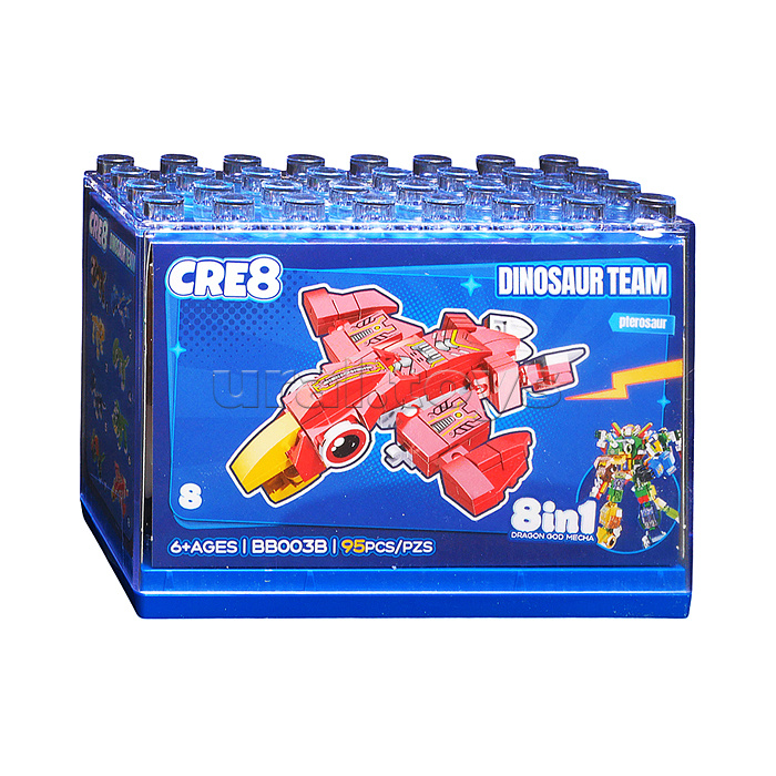 Конструктор "Робот-динозавр" 8 в 1 в коробке