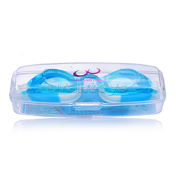 Очки для плавания "Цветные" в футляре