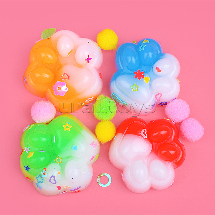 Игрушка -антистресс "Цветная лапка"