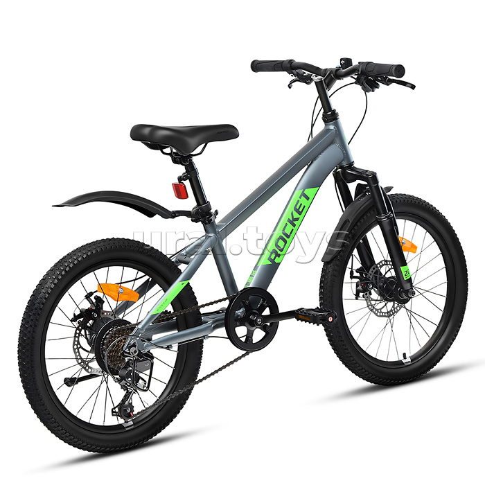 Велосипед 20" Rocket Crux 4.0 , цвет серый, размер 11"