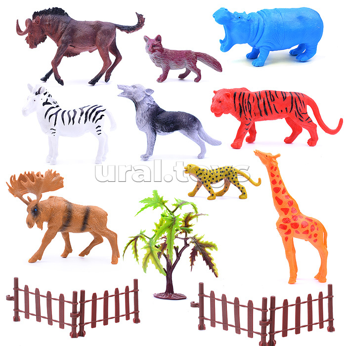 Набор животных "Звери Африки-3" в пакете
