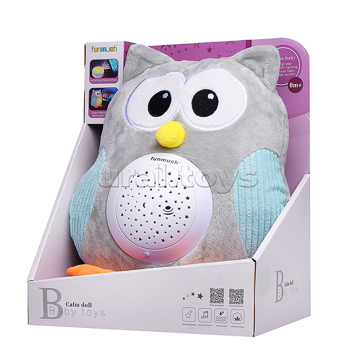 Сова "Ночной друг" свет, звук, в коробке