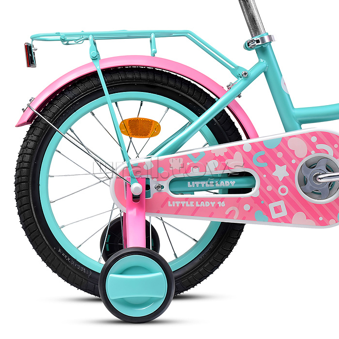 Велосипед 14" Rocket Little Lady, цвет бирюзовый