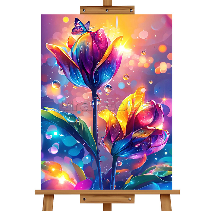 Мозаика алмазная "Волшебный цветок" 20*30см.