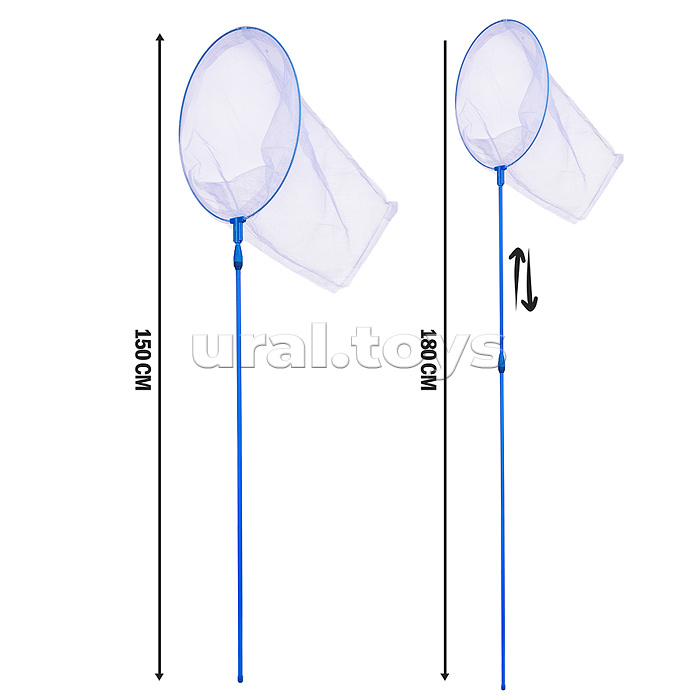 Сачок для ловли бабочек (150/30 см.) (в ассортименте) Сачок для ловли бабочек (150/30 см.) (в ассортименте)