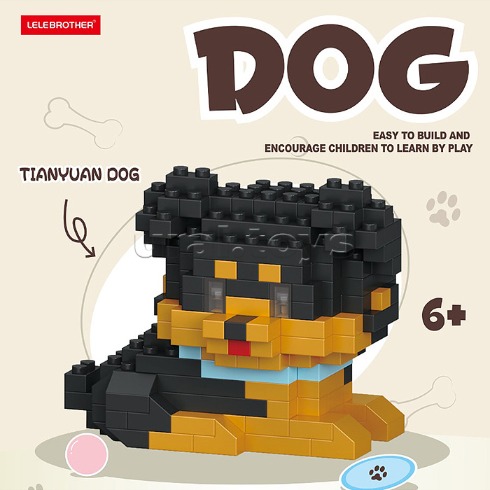 Конструктор "Собака" (152 дет.) в коробке