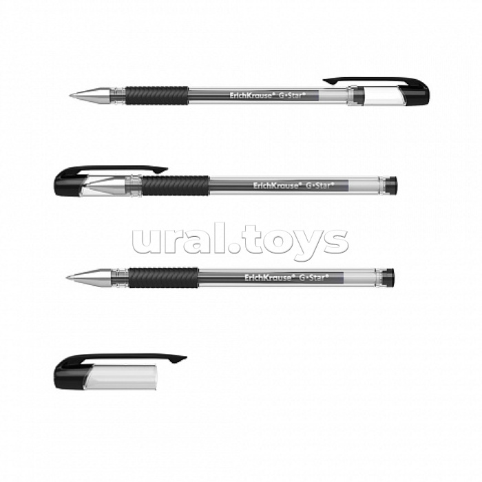 Ручка гелевая G-Star® Stick&Grip Classic 0.5, цвет чернил черный (в коробке по 12 шт.)