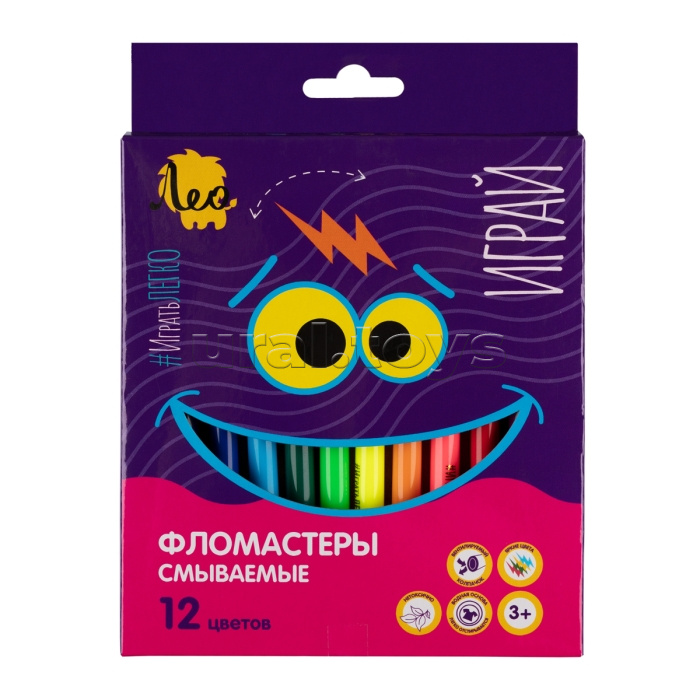 Фломастеры смываемые 24 цв "Играй"