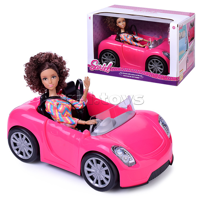 Кукла "Мишель" с машиной, в коробке