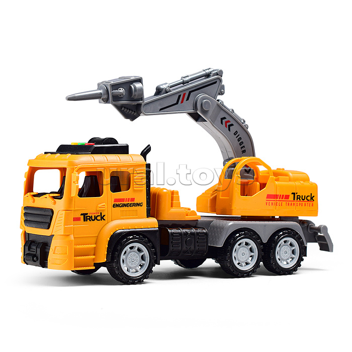 Машина "СпецСтрой" (свет, звук) в коробке