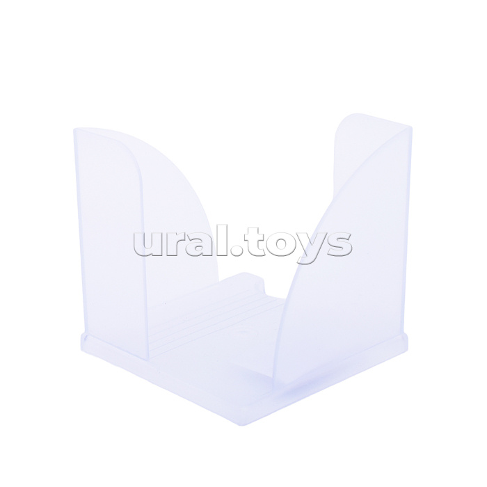 Пластиковый бокс для бумажного блока для блока 9x9x9 см, прозрачный