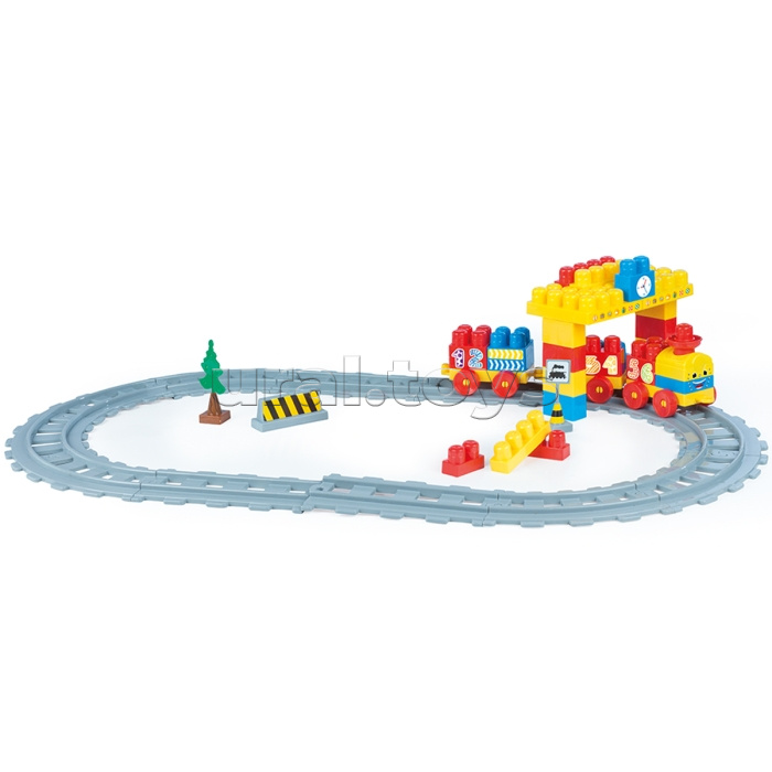 Конструктор "Train Blocks" 58 деталей, в коробке
