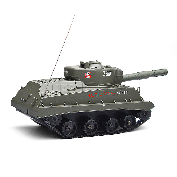 Боевой танк р/у, на аккумуляторных батарейках, з/у, с пульками, в коробке