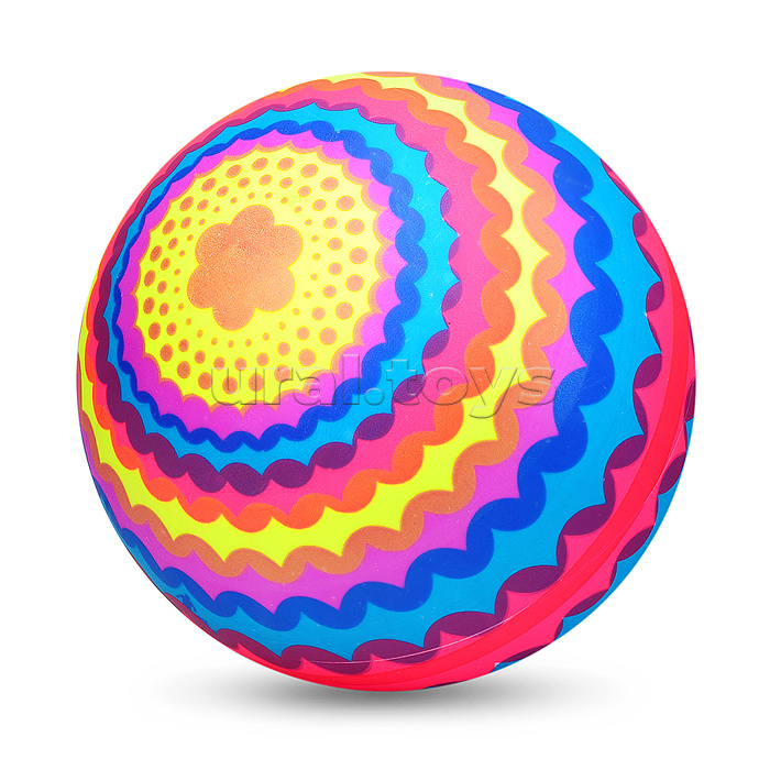 Мяч надувной PVC "Круговорот цвета" 22,5 см., 60 гр. (цвет микс)