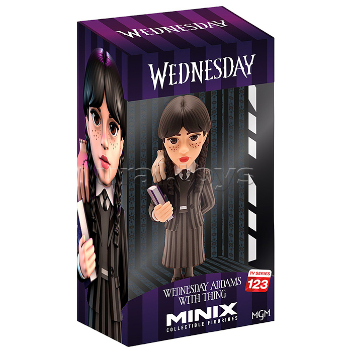 Коллекционная фигурка "Wednesday" Уэнсдей Аддамс и Вещь, 12 см,