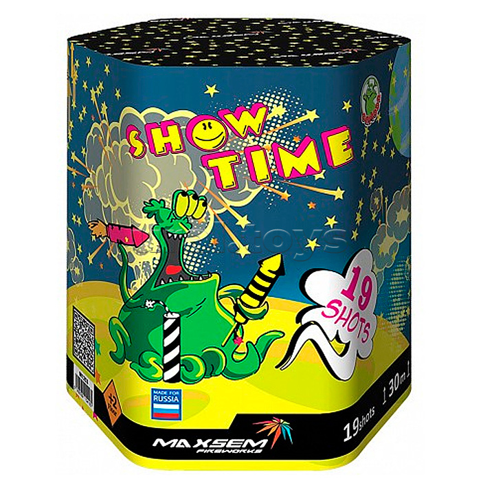 
Батарея салютов "Show Time" (1,2" х 19 залп.) * в кор. 8 шт. Срок до 01.02.30